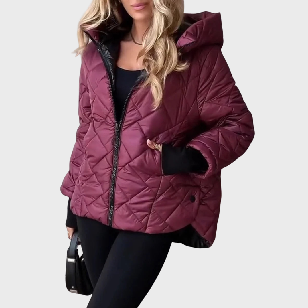 Veste Femme à Capuche Doublée Coupe Décontractée