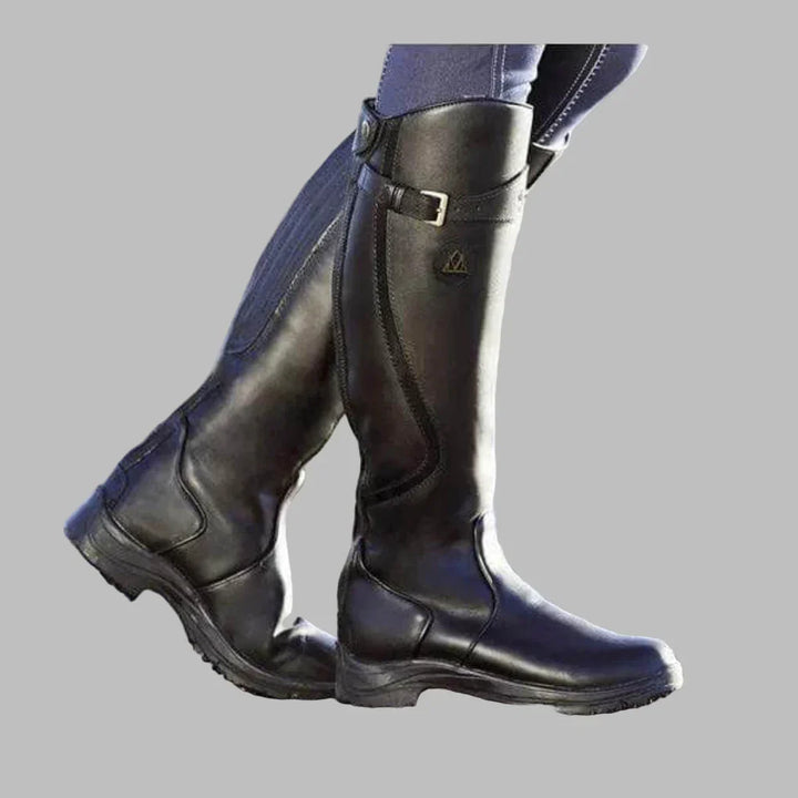 Bottes hauteur genou marron femme