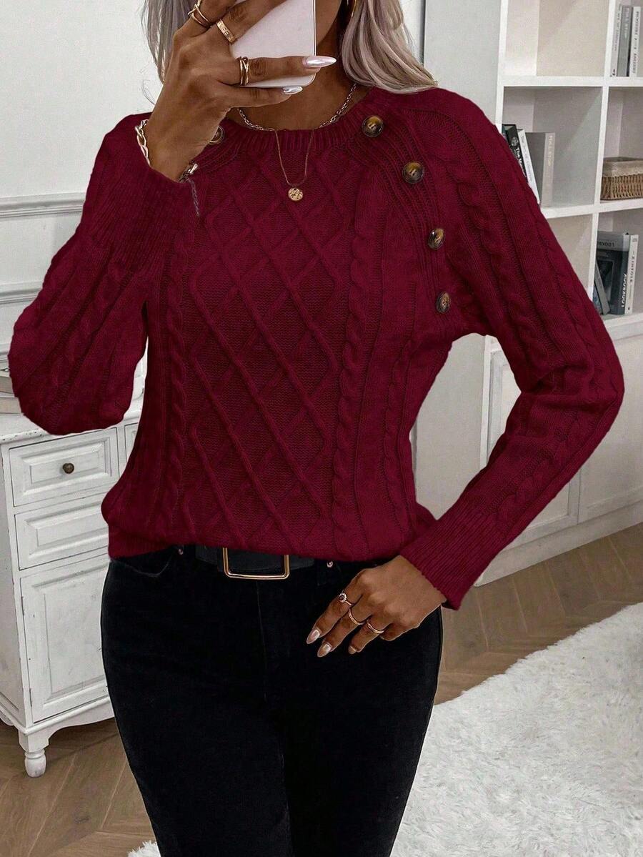 Clara – Pull en Maille Torsadée