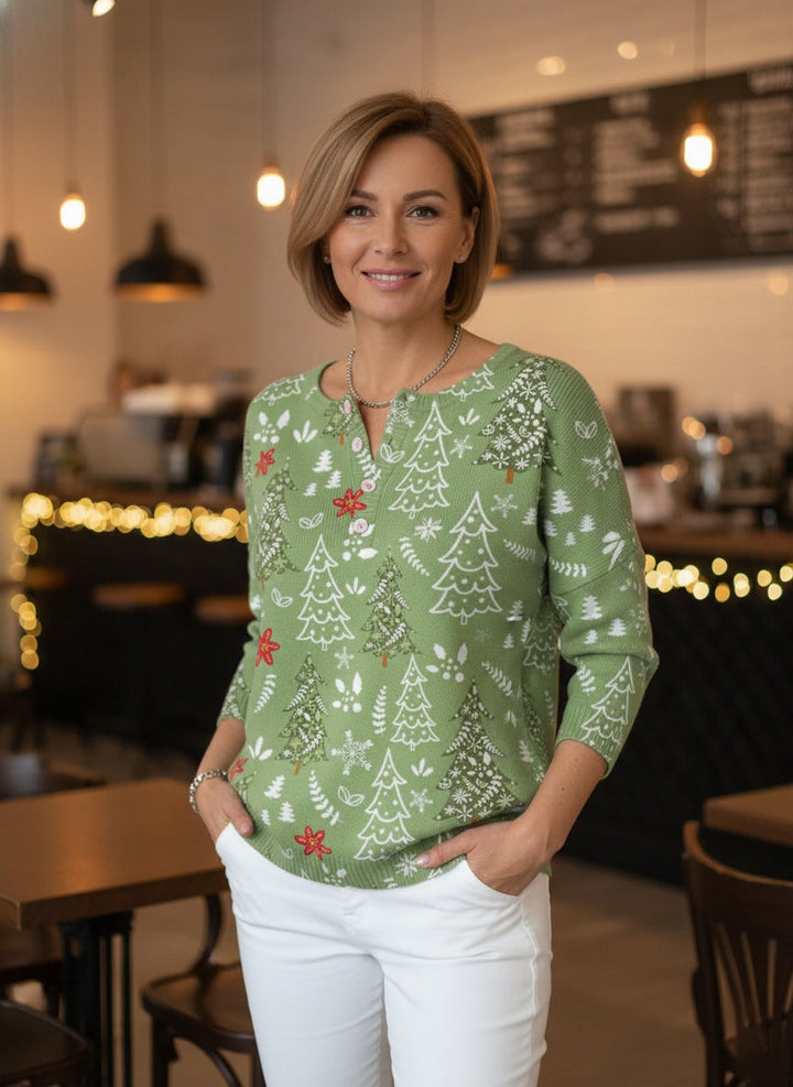 Selena | Blouse de Noël | Achetez 1, obtenez 1 Gratuit !🎁