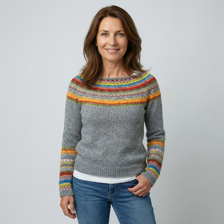 Criselmara - Pull Rétro Élegant