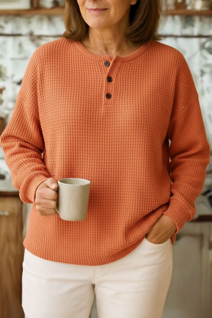 Adèle™ | Sweatshirt à Col Élégant