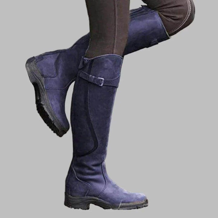 Bottes hauteur genou marron femme