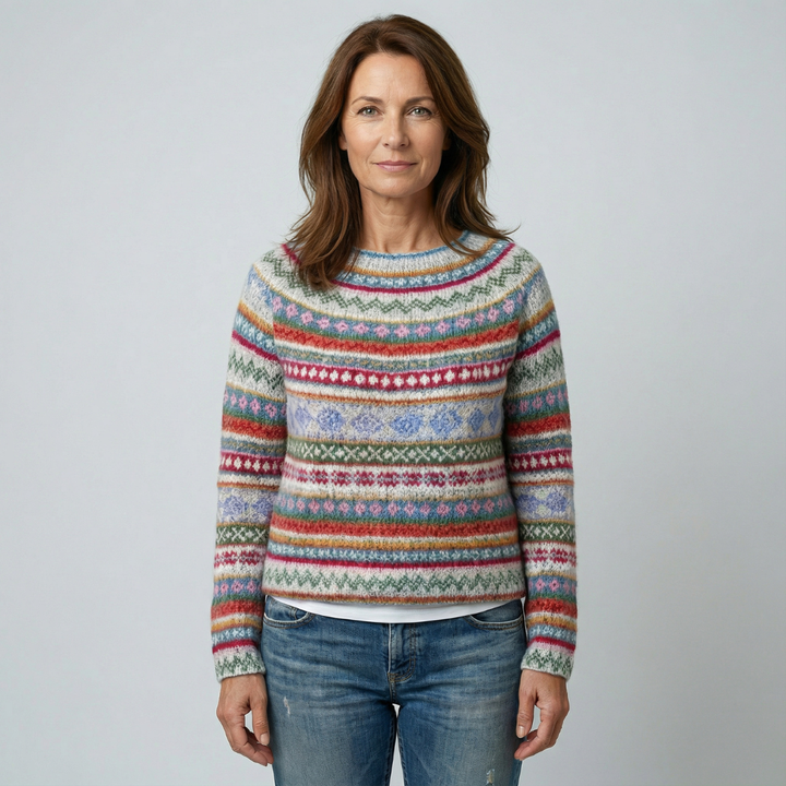 Lidoria - Pull Rétro Élégant