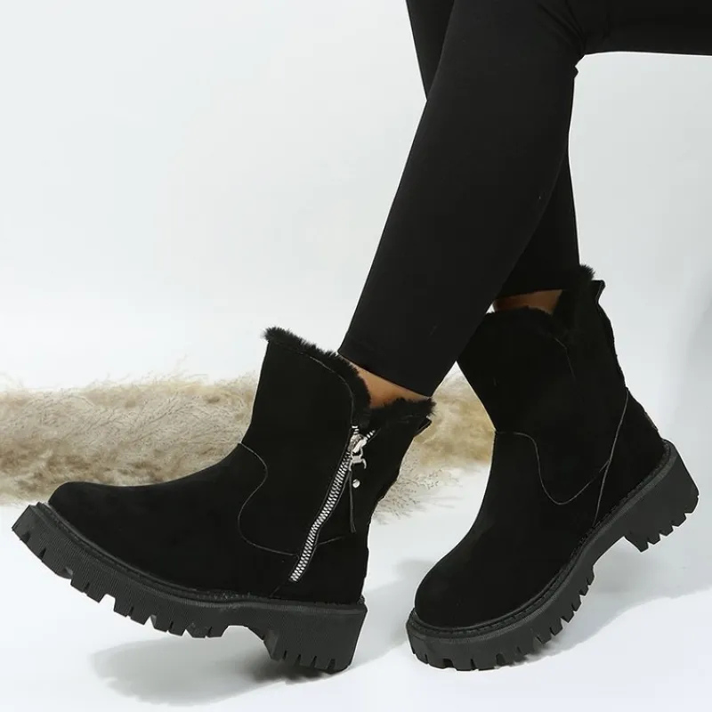 Bottes Femme Doublées Intérieur Chaud et Moelleux