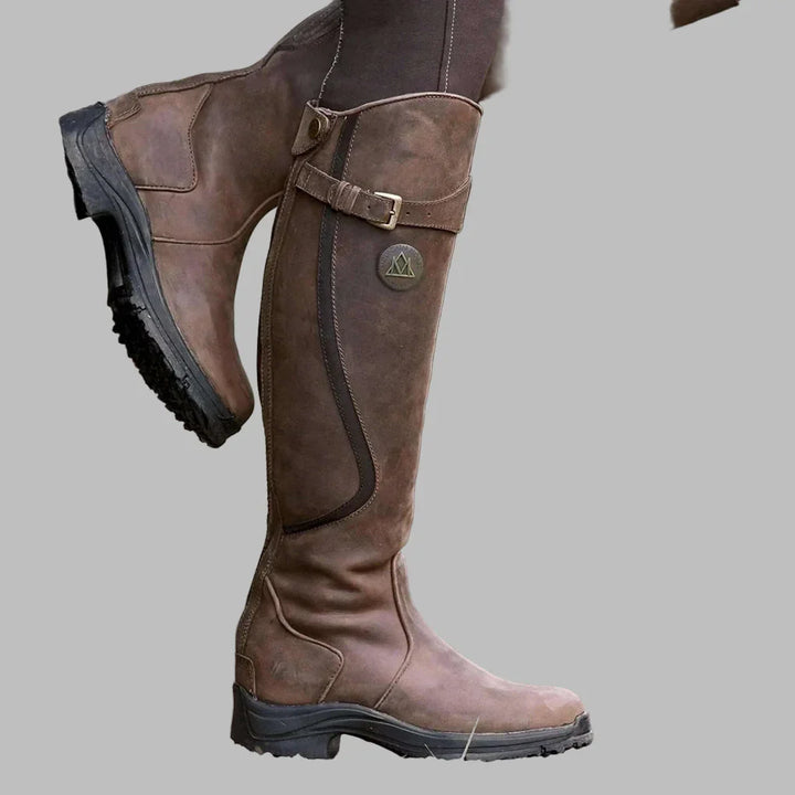 Bottes hauteur genou marron femme