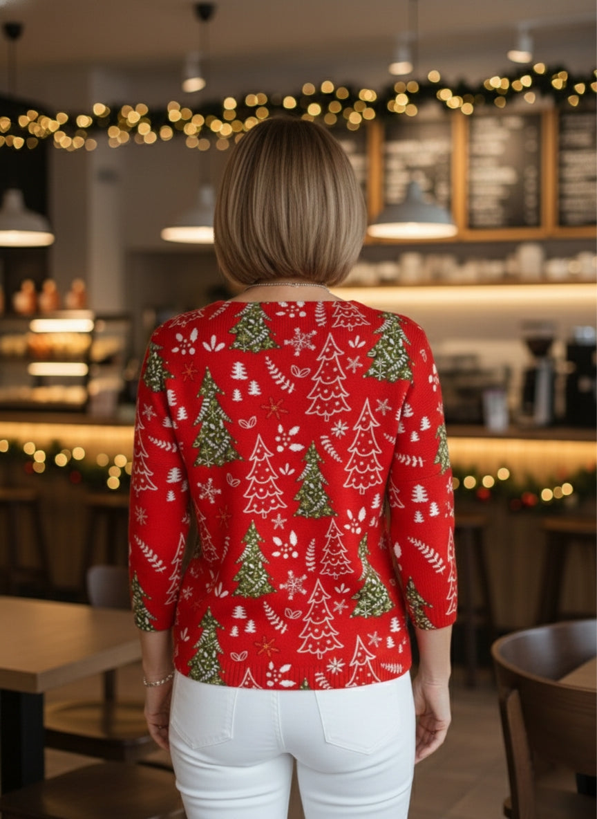 Selena | Blouse de Noël | Achetez 1, obtenez 1 Gratuit !🎁