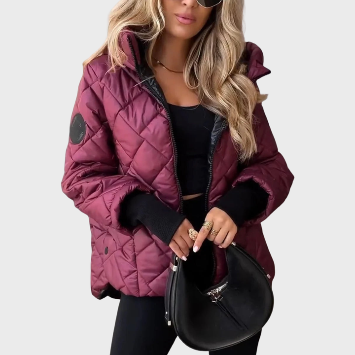Veste Femme à Capuche Doublée Coupe Décontractée