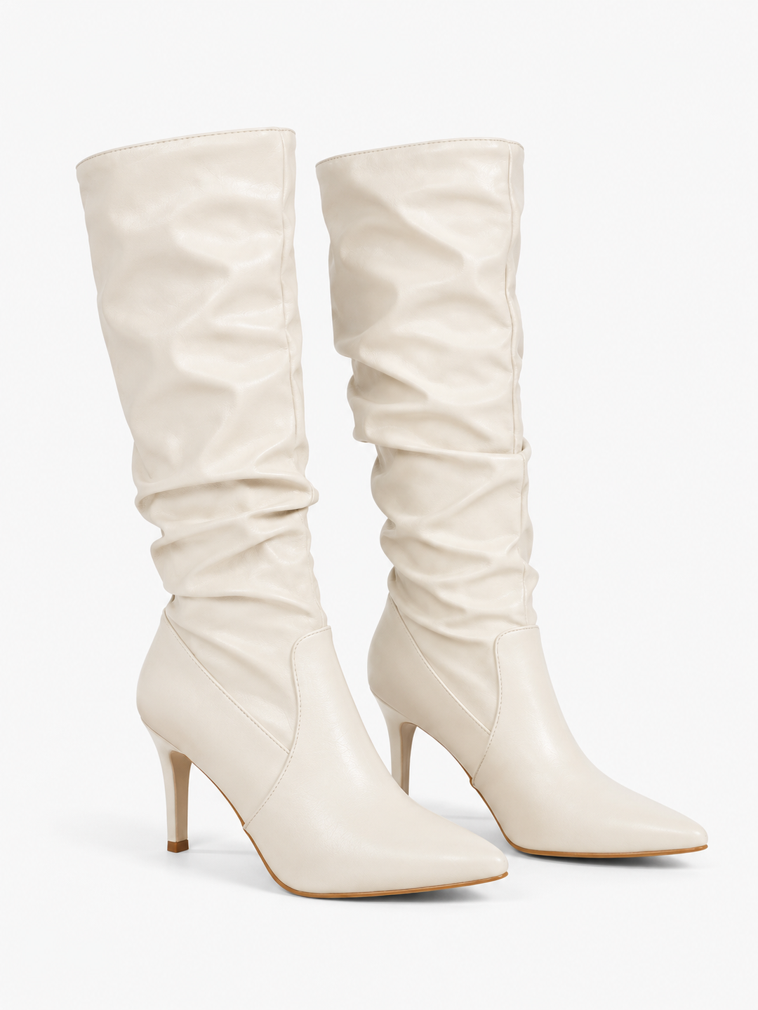 Bottes mollets larges noires femme