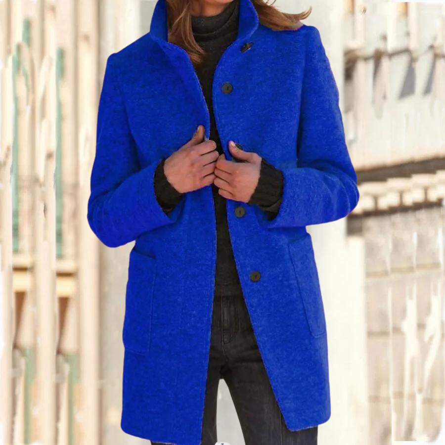 Manteau femme col montant hiver