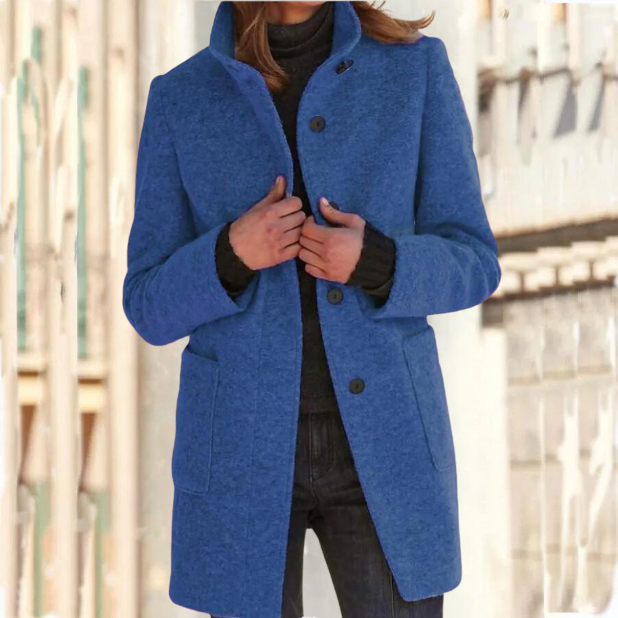 Manteau femme col montant hiver