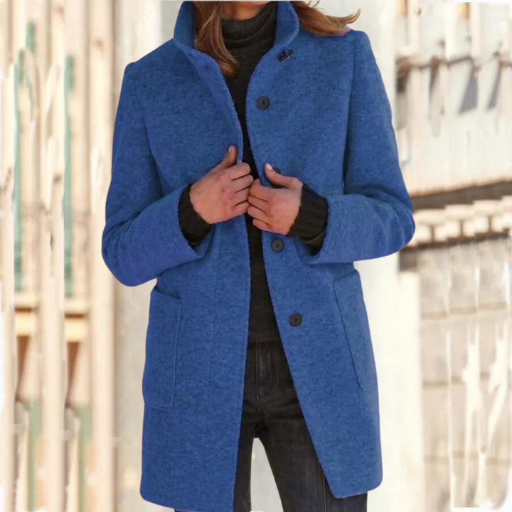 Manteau femme col montant hiver