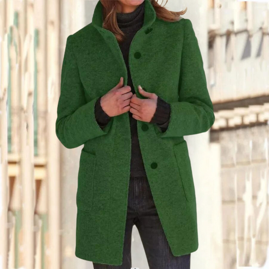 Manteau femme col montant hiver