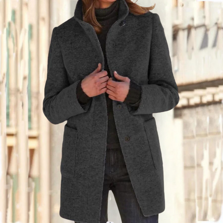 Manteau femme col montant hiver