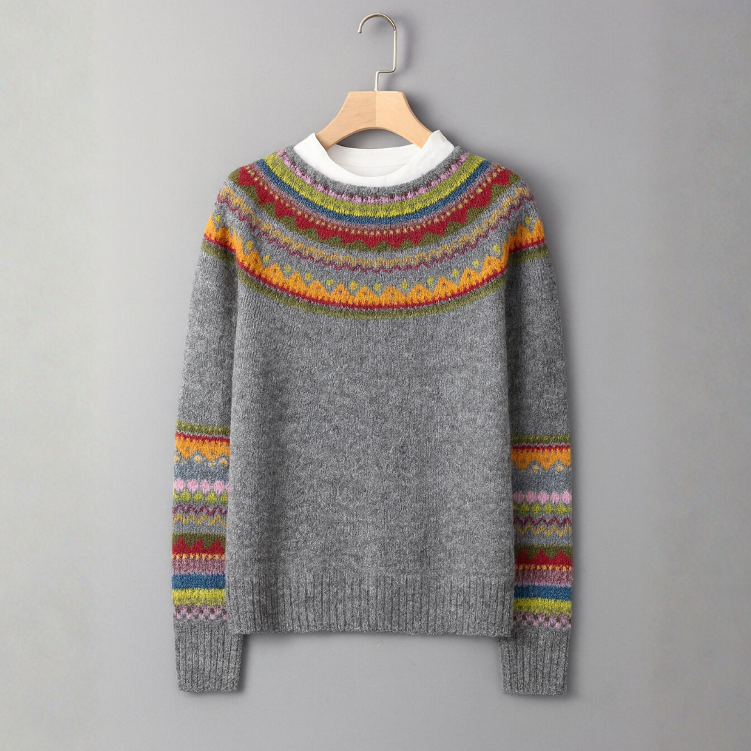 Criselmara - Pull Rétro Élegant