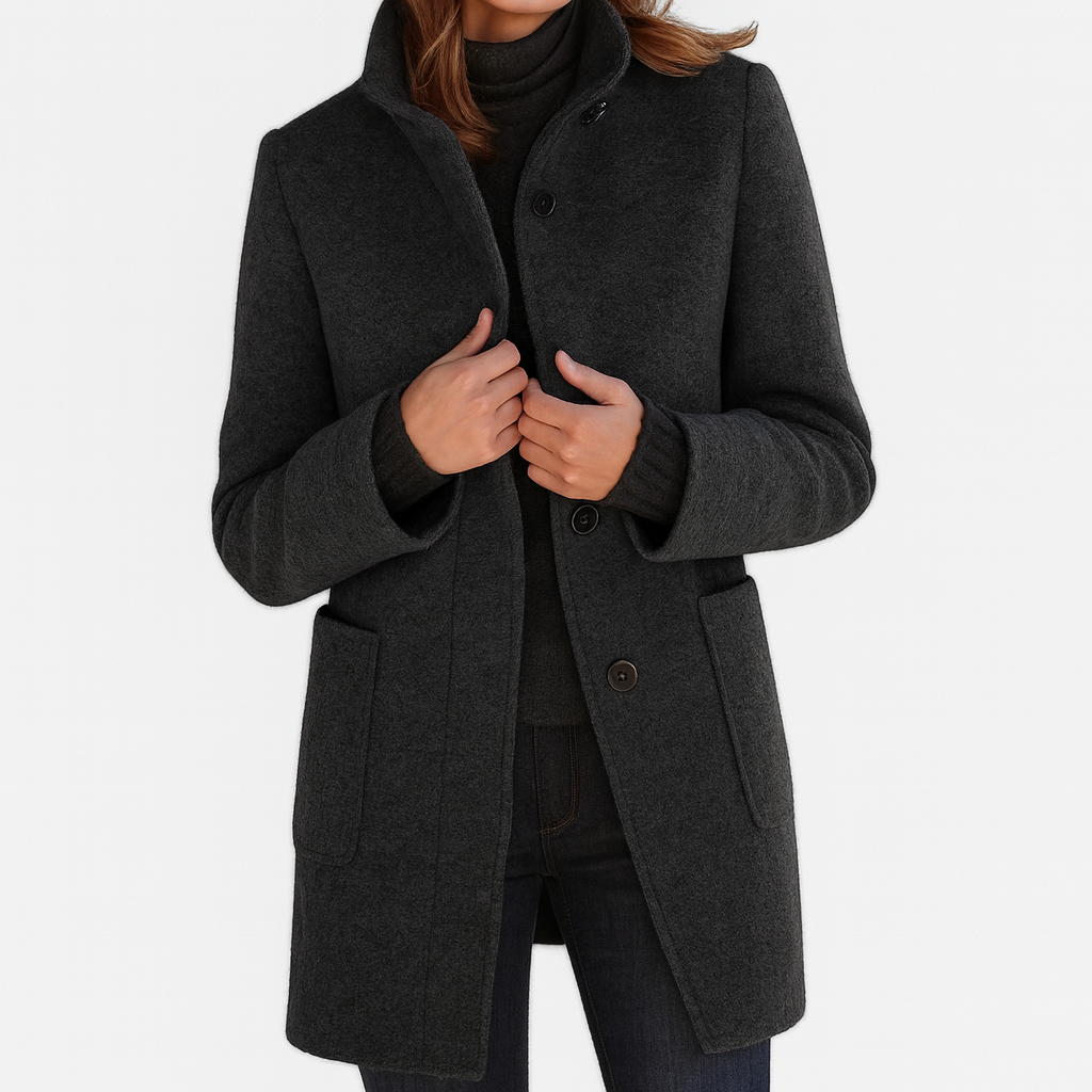 Veste Femme Col Haut Légère avec Poches