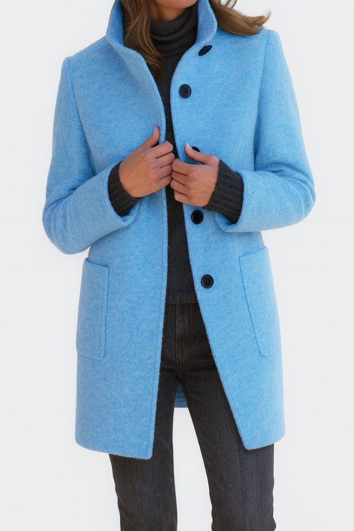 Veste Femme Col Haut Légère avec Poches