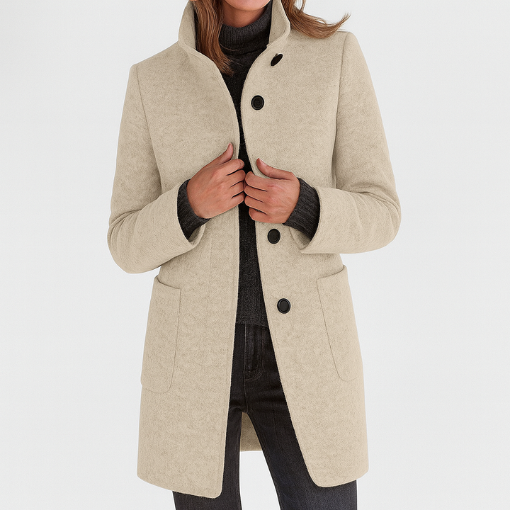 Veste Femme Col Haut Légère avec Poches