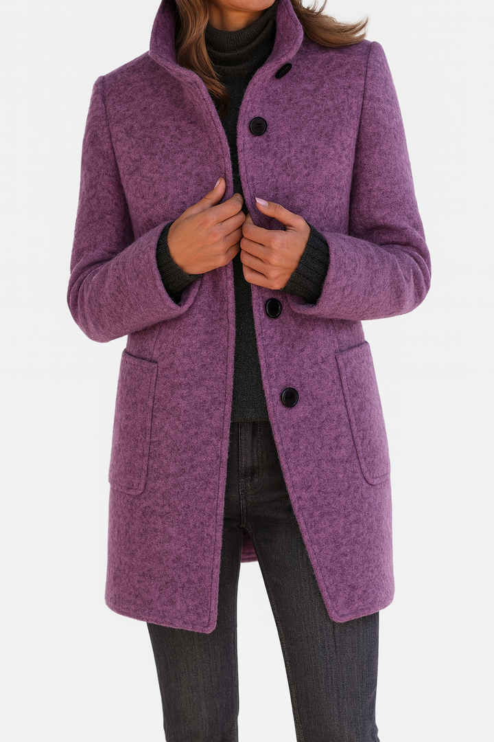 Veste Femme Col Haut Légère avec Poches