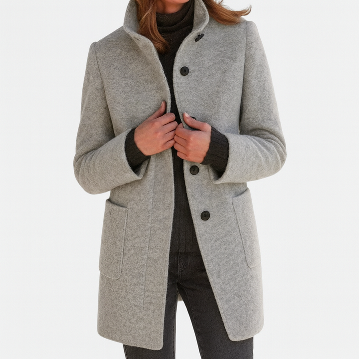 Veste Femme Col Haut Légère avec Poches