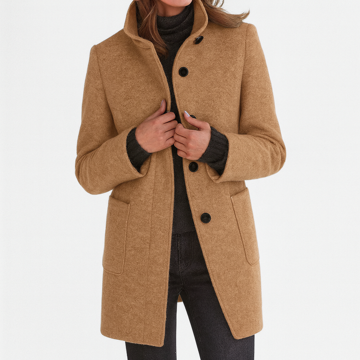 Veste Femme Col Haut Légère avec Poches