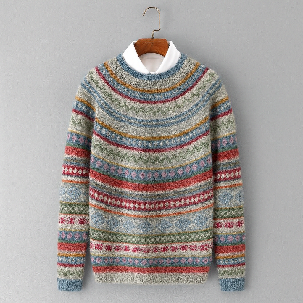 Lidoria - Pull Rétro Élégant