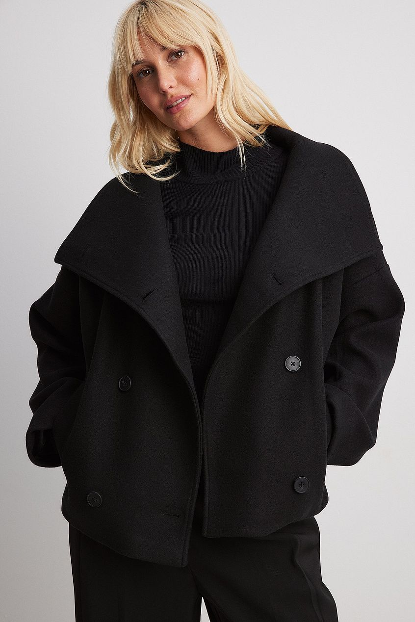 Manteau oversize femme boutonné