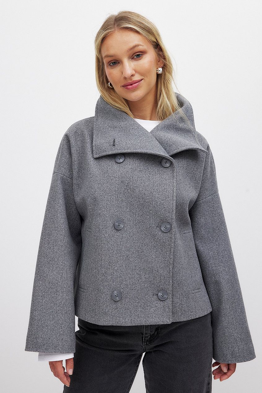 Manteau oversize femme boutonné