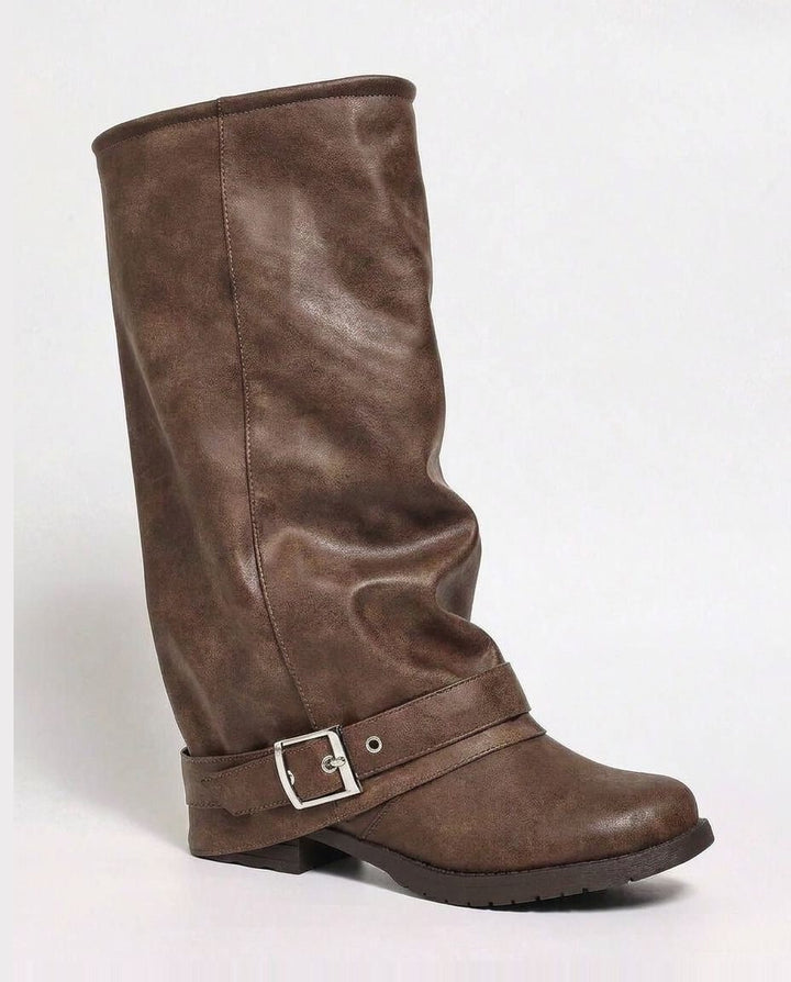 Odile | Bottes Hautes à Revers et Boucle