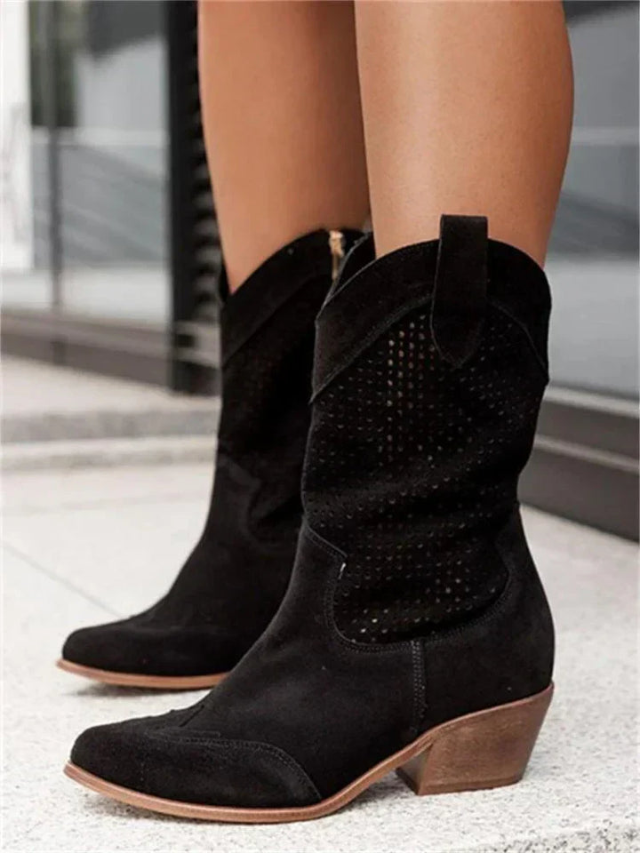 Santiags maille blanches femme