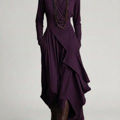 Robe longue noire femme