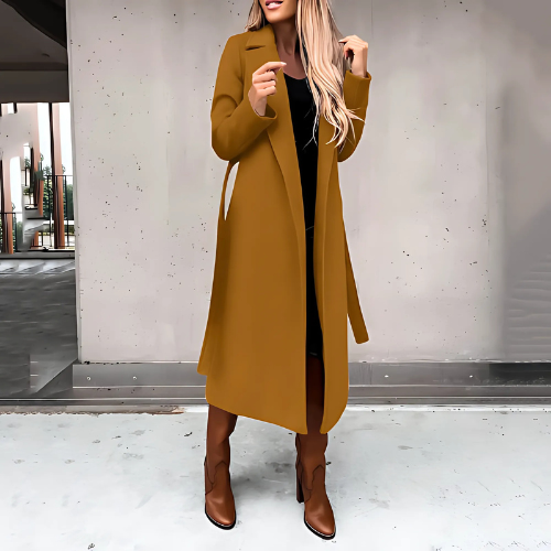 Vivienne | Long Chaud Manteau en Laine