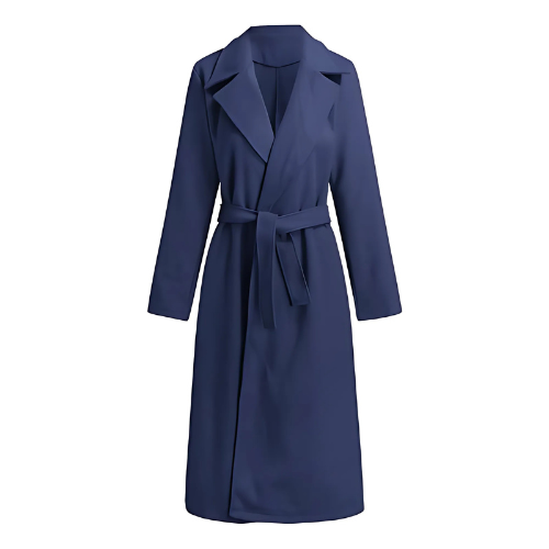 Manteau long femme mélange de laine