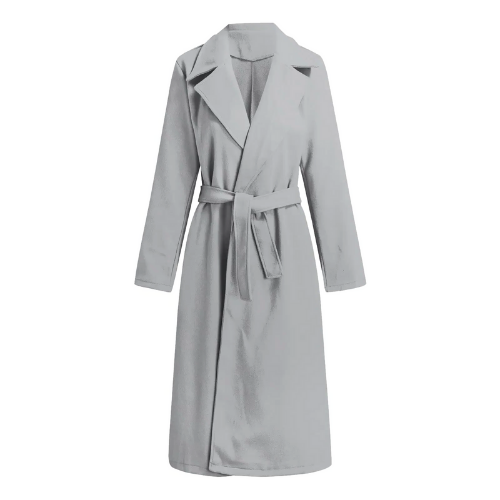 Manteau long femme mélange de laine