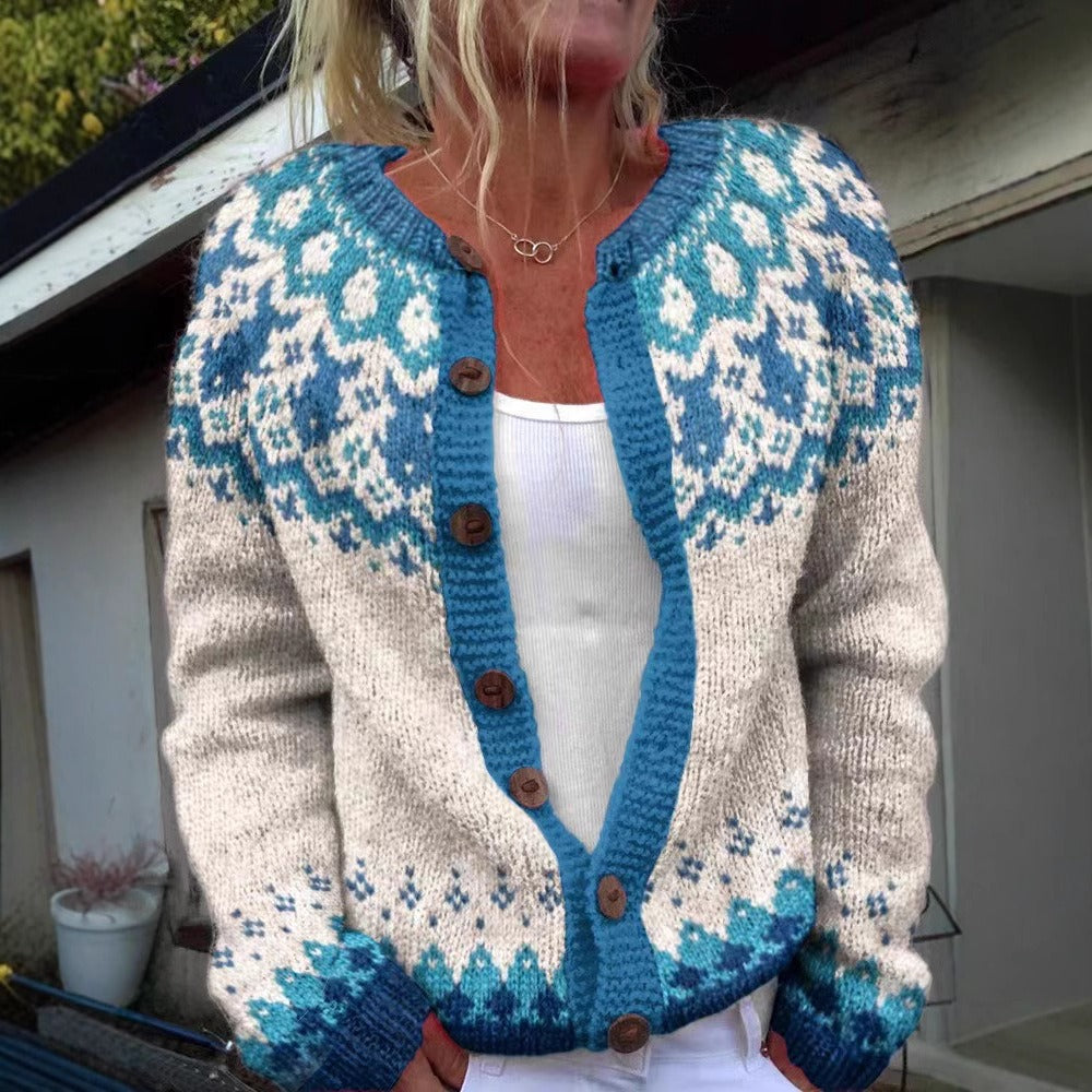 Eva | Cardigan islandais vintage fait main