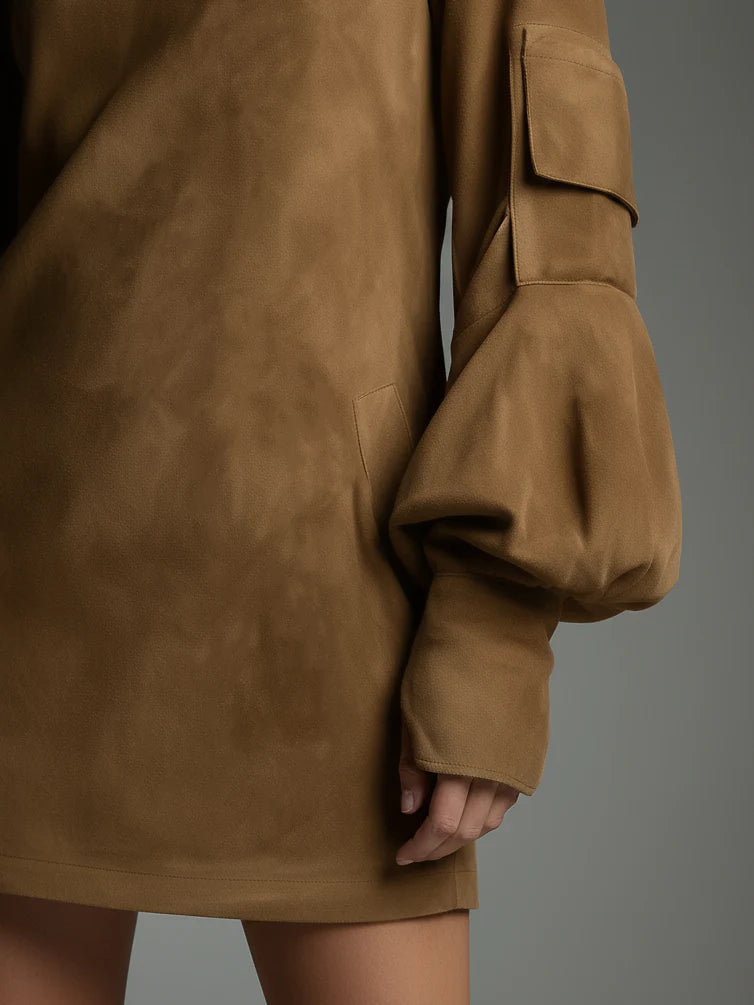 Marlowe | Robe Mini Vintage en Daim