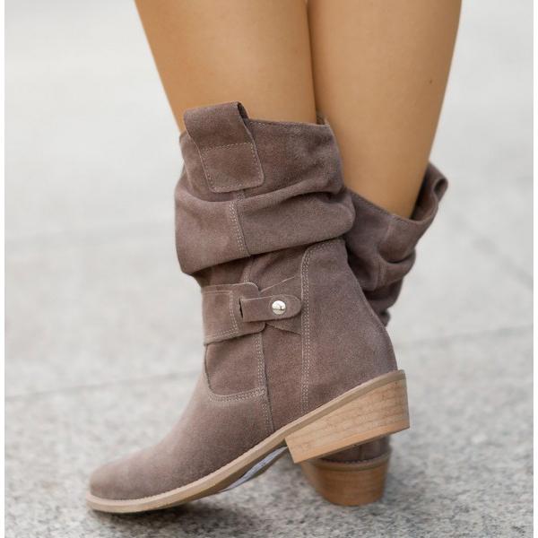Bottines souples marron femme