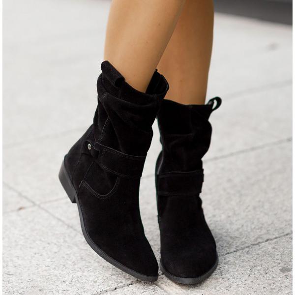 Bottines souples marron femme