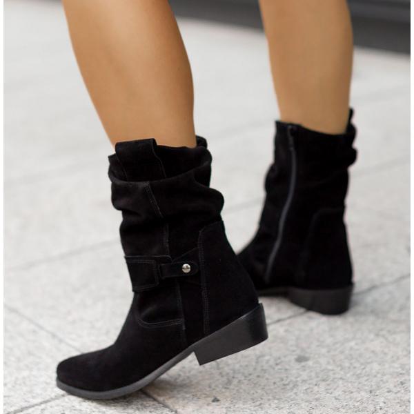 Bottines souples marron femme