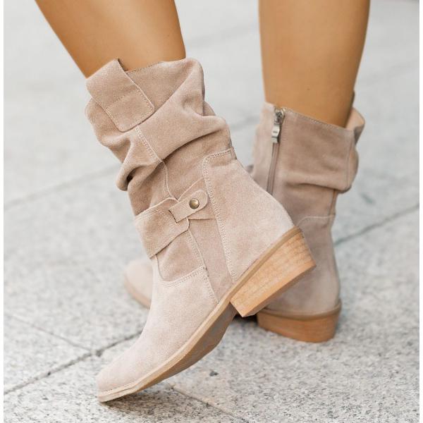 Bottines souples marron femme