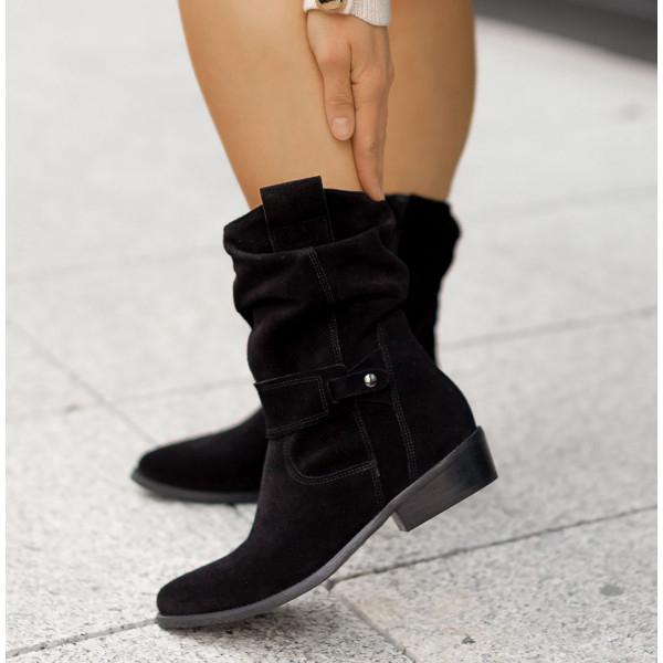 Bottines souples marron femme