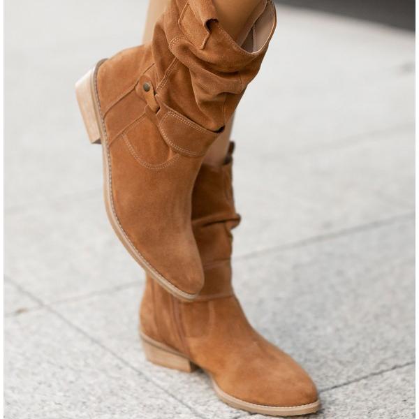 Bottines souples marron femme