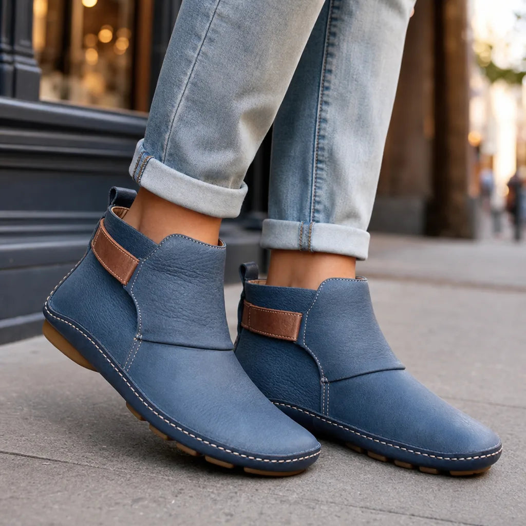 Bottines gris femme
