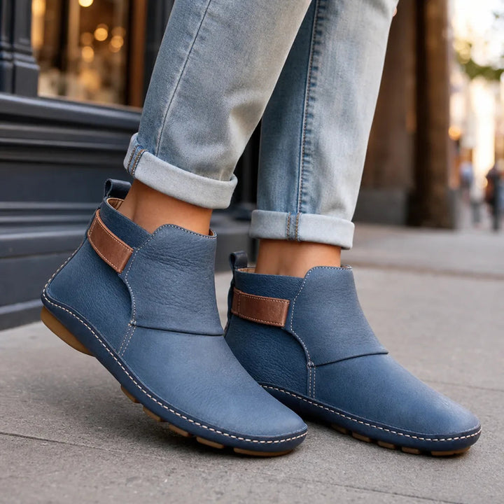 Bottines gris femme