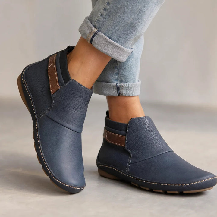 Bottines gris femme