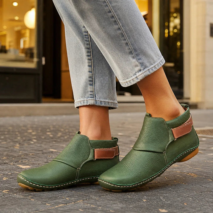 Bottines vert femme