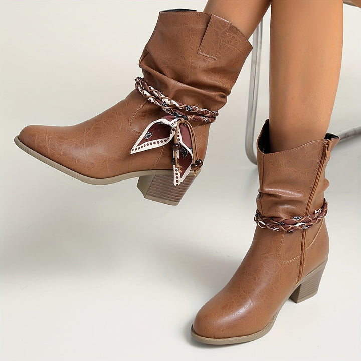 Bottines souples marron clair femme