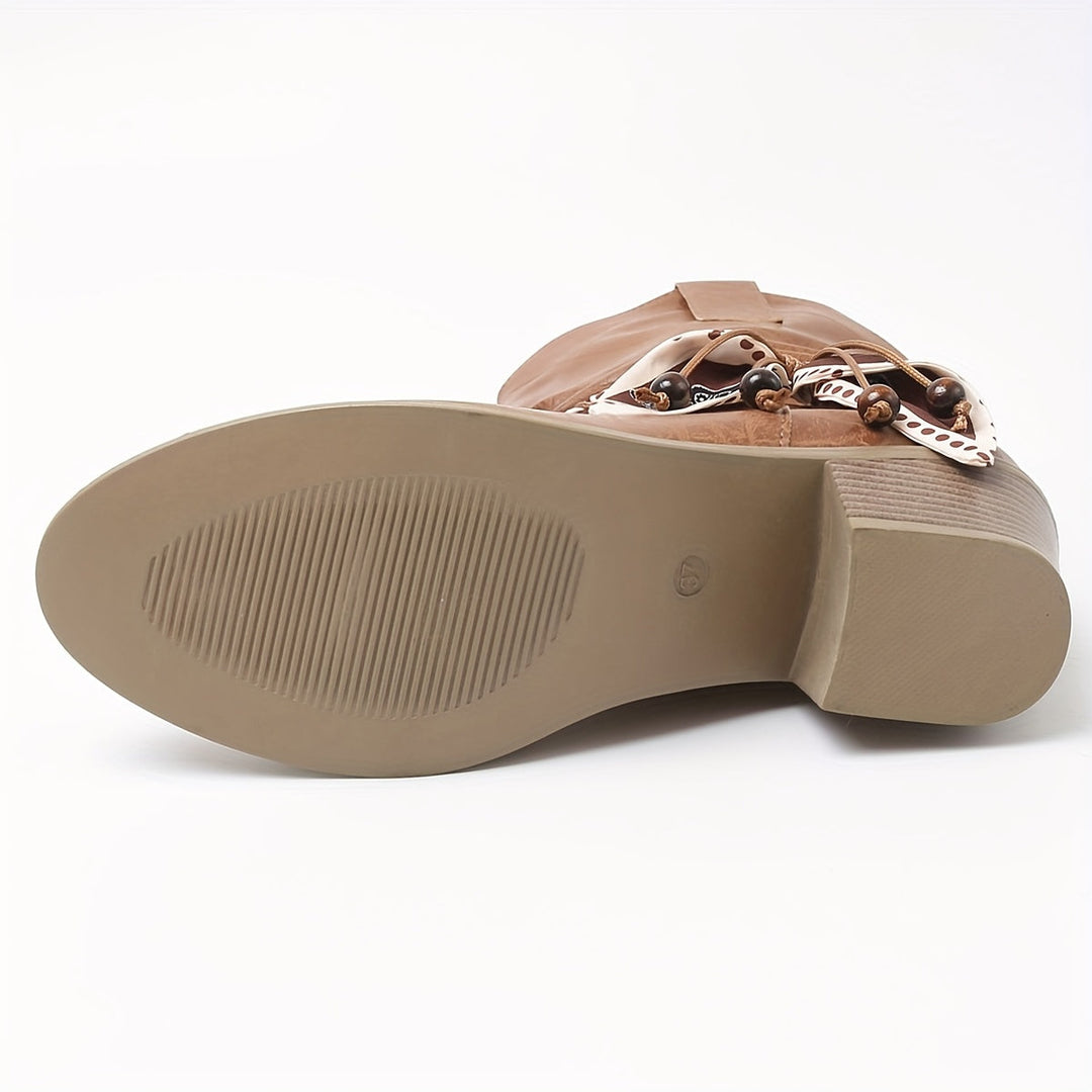 Bottines breloque bandana femme
