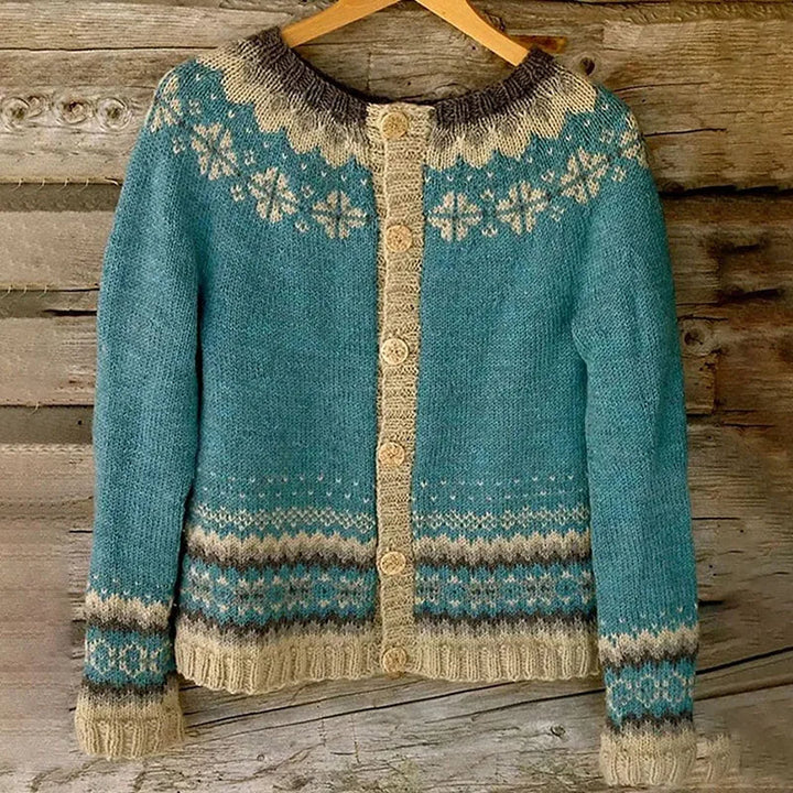 Allaira | Cardigan islandais vintage