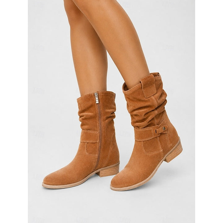 Tessa | Bottines Slouch à Boucles